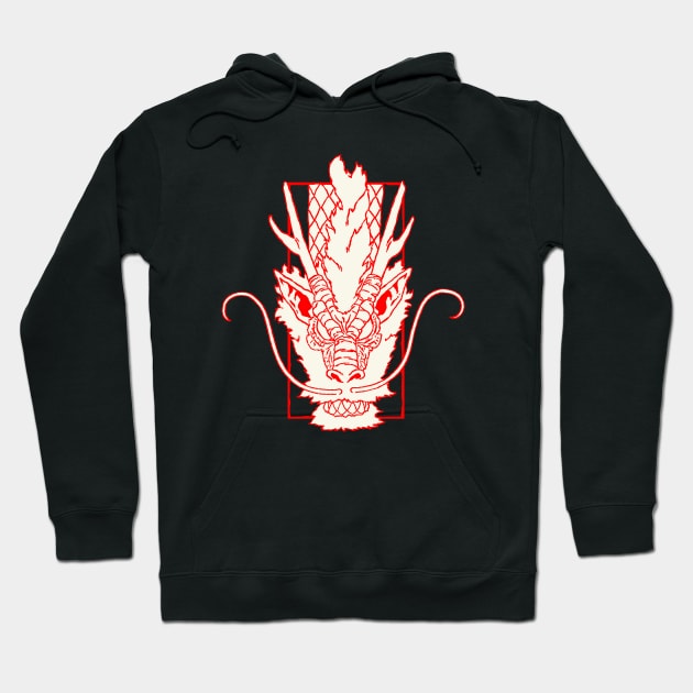 oriental red dragon Hoodie by ebayson74@gmail.com